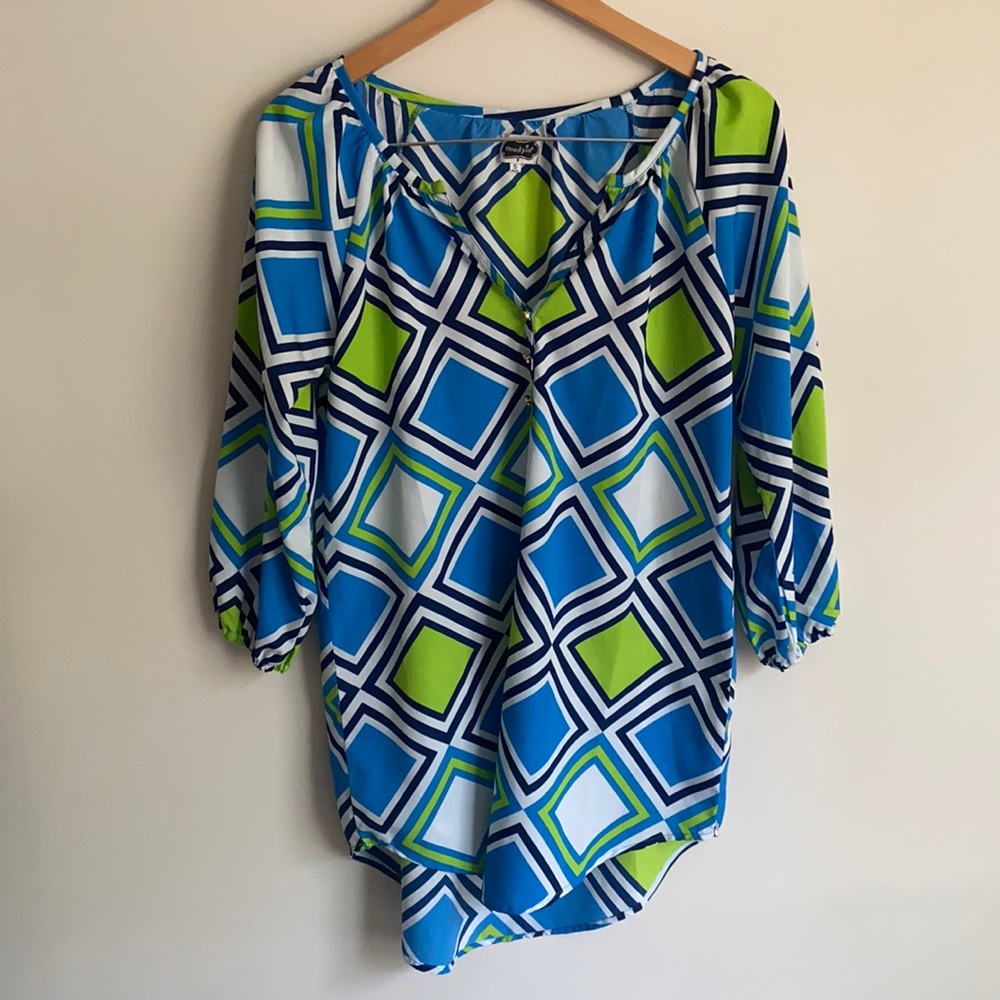 Mudpie, Size 4-6, Blue, Green, and White